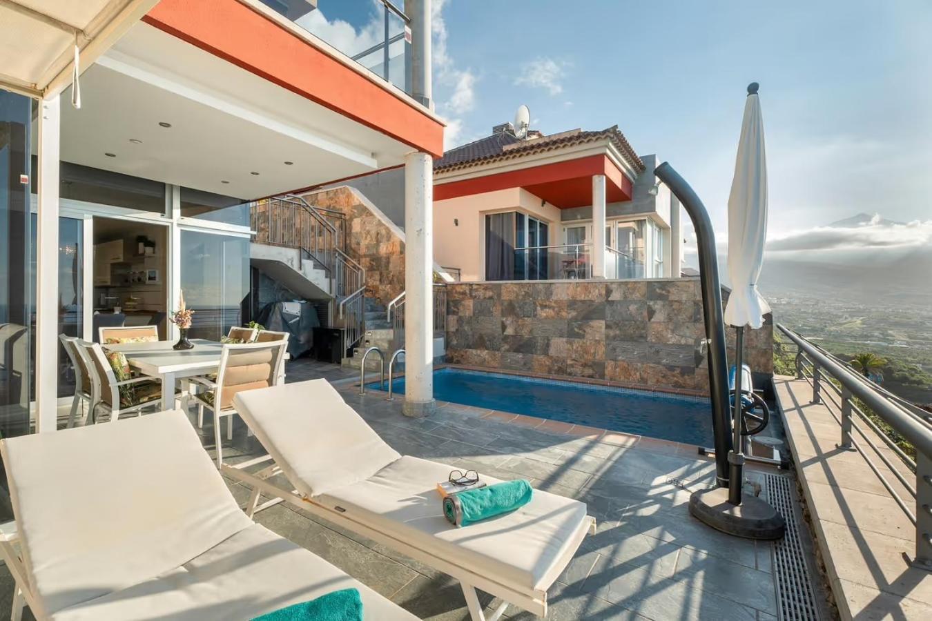 Villa Golden Horizon Con Piscina Privada Climatizada Santa Úrsula Esterno foto