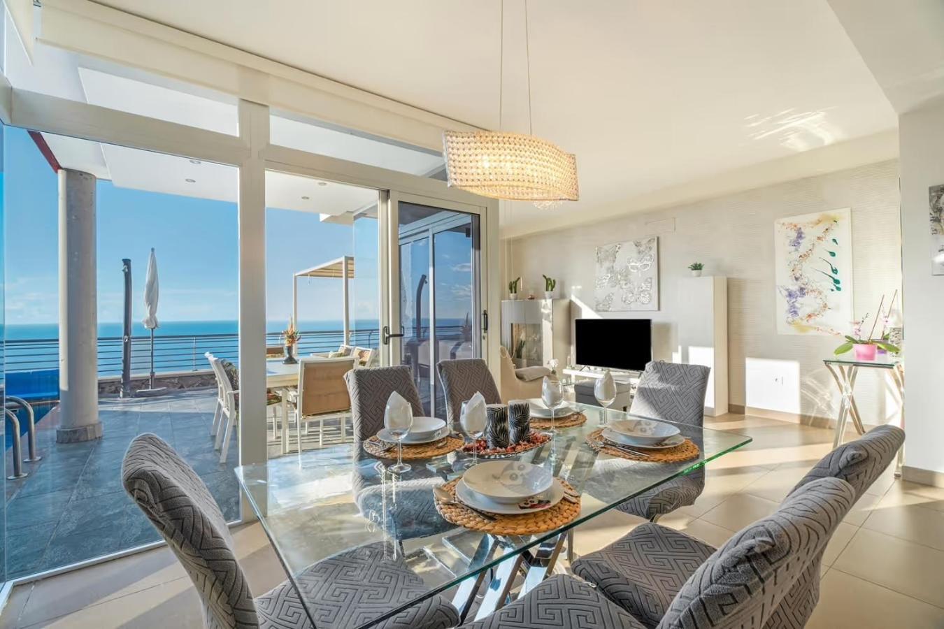 Villa Golden Horizon Con Piscina Privada Climatizada Santa Úrsula Esterno foto